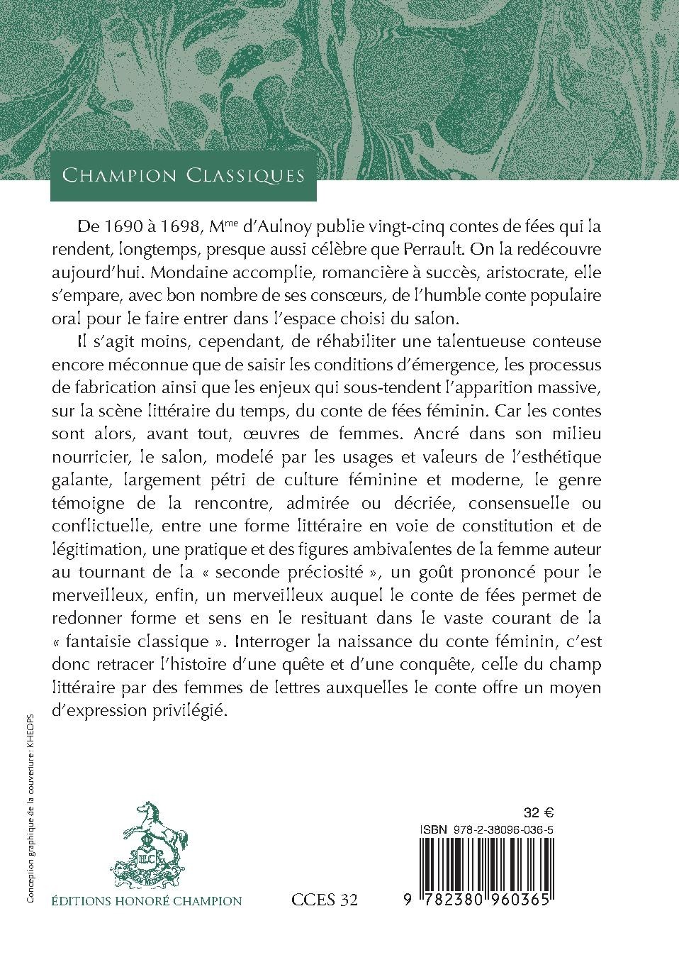 NAISSANCE DU CONTE FÉMININ