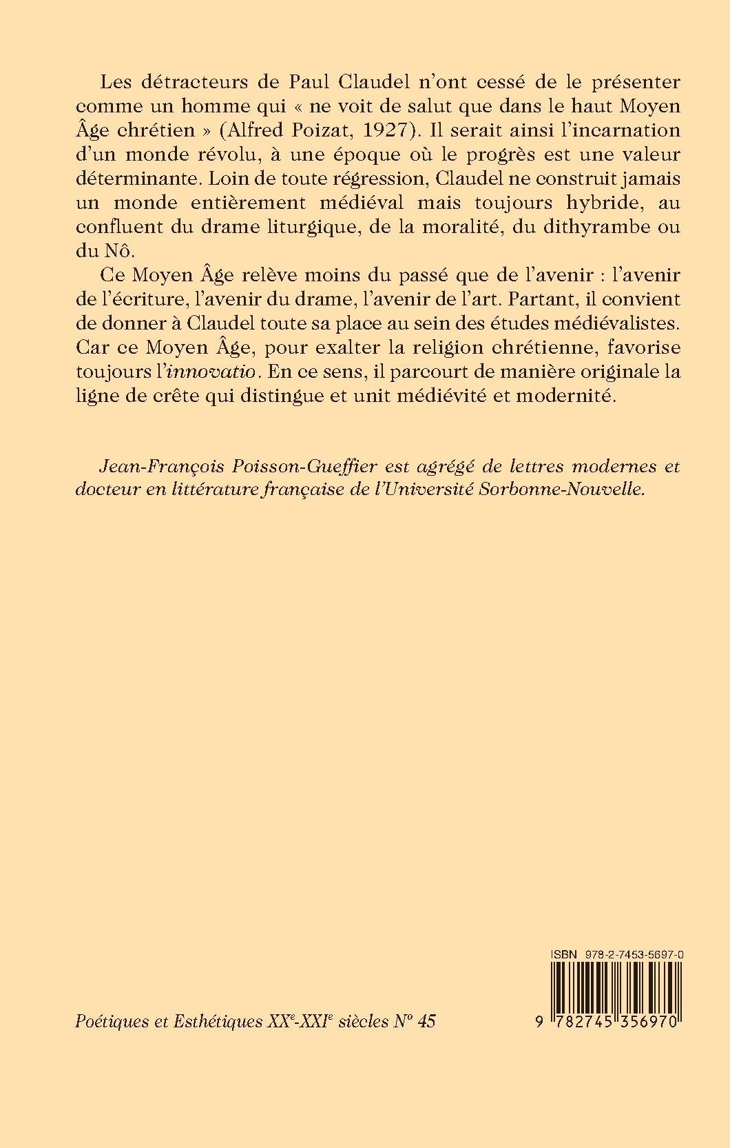 PAUL CLAUDEL ET LE MOYEN ÂGE