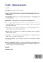 ÉTUDES DIACHRONIQUES N°1