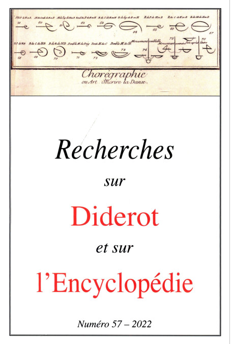 RECHERCHES SUR DIDEROT ET SUR L'ENCYCLOPÉDIE 57- 2022