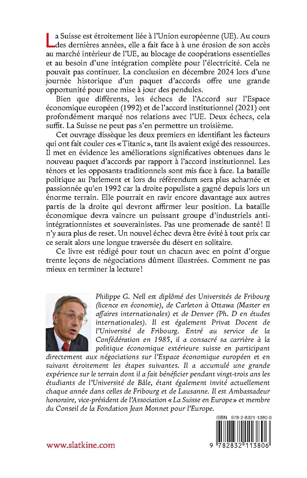 NÉGOCIATIONS SUISSE - UNION EUROPÉENNE