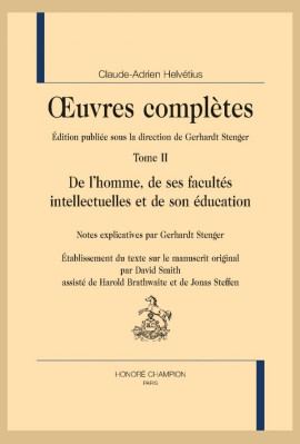 OEUVRES COMPLÈTES TOME II. DE L'HOMME, DE SES FACULTES INTELLECTUELLES ET DE SON EDUCATION