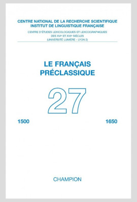 LE FRANÇAIS PRÉCLASSIQUE 27