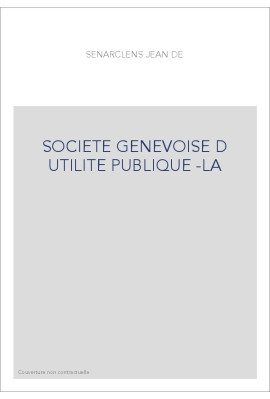 SOCIETE GENEVOISE D UTILITE PUBLIQUE -LA